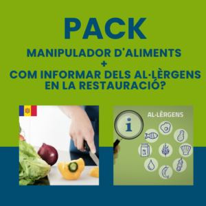 PACK PROMO: MANIPULADOR D'ALIMENTS + COM INFORMAR DELS AL·LÈRGENS EN LA RESTAURACIÓ?